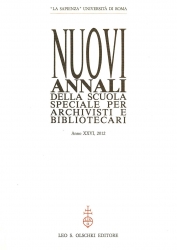 Nuovi annali della Scuola speciale per archivisti e bibliotecari