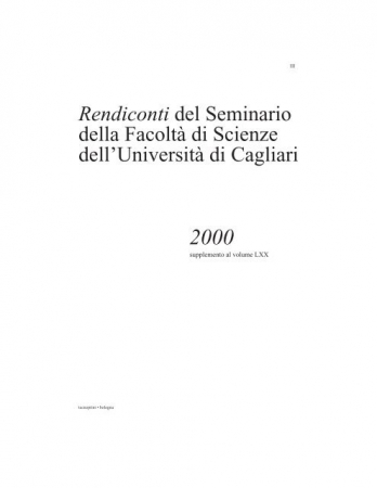 Rendiconti del Seminario della Facoltà di scienze dell'Università di Cagliari