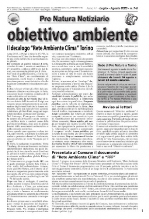 Pro natura notiziario, Obiettivo ambiente