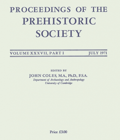 Proceedings of the Prehistoric society