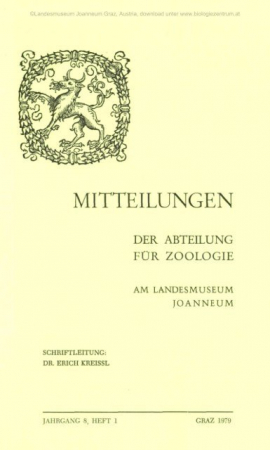 Mitteilungen der Abteilung fur Zoologie am Landesmuseum Joanneum