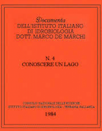 Documenta dell'Istituto italiano di idrobiologia dott. Marco De Marchi