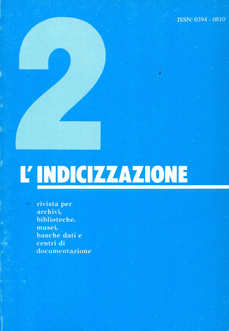 L'indicizzazione