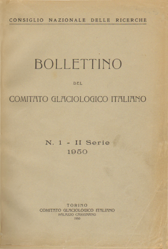 Bollettino del Comitato glaciologico italiano