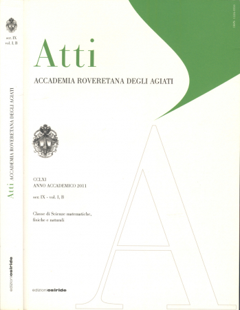 Atti della Accademia roveretana degli Agiati. Classe di scienze matematiche, fisiche e naturali