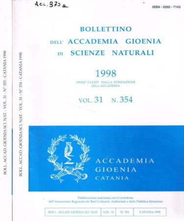 Bollettino dell'Accademia Gioenia di scienze naturali