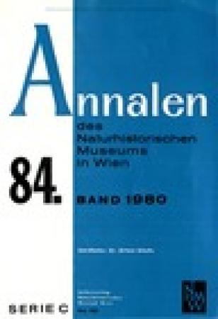 Annalen des Naturhistorischen Museums in Wien. Serie C Jahresberichte