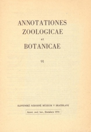 Annotationes zoologicae et botanicae