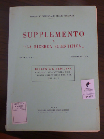 Supplemento a La ricerca scientifica