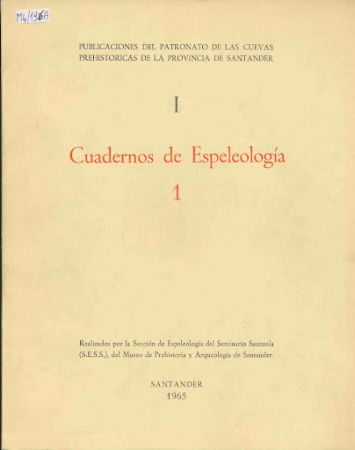 Cuadernos de espeleologia