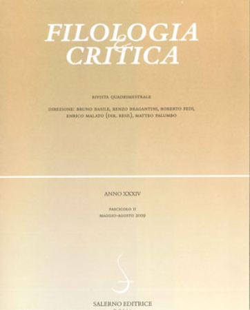 Filologia e critica