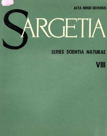 Sargetia. Series scientia naturae