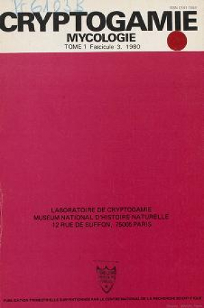 Cryptogamie. Mycologie