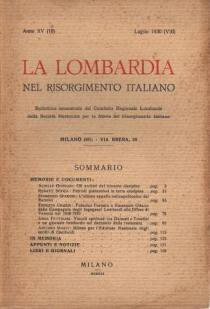La Lombardia nel Risorgimento italiano