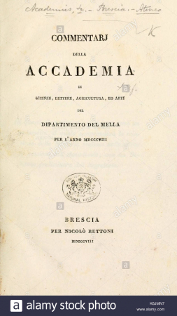 Commentari della Accademia di scienze, lettere, agricoltura ed arti del Dipartimento del Mella per l' anno ..