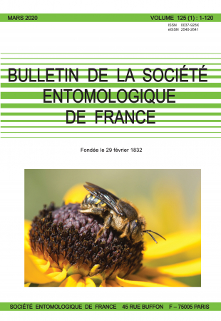 Bulletin de la Société entomologique de France