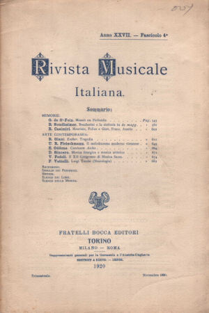 Rivista musicale italiana