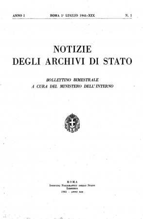 Notizie degli archivi di Stato