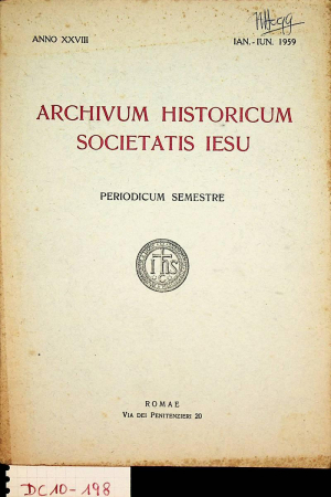 Archivum historicum Societatis Iesu