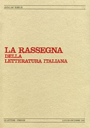 La rassegna della letteratura italiana