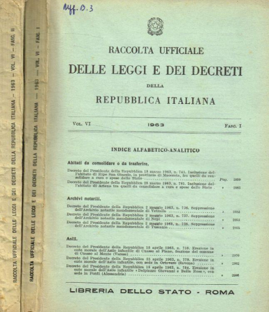 Raccolta ufficiale delle leggi e dei decreti della Repubblica italiana