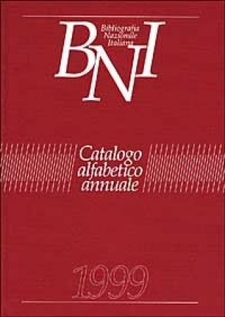 Bibliografia nazionale italiana. Catalogo alfabetico annuale