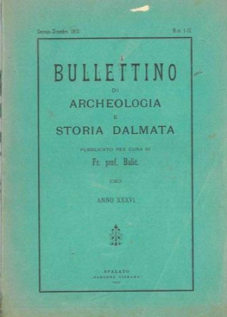 Bullettino di archeologia e storia dalmata