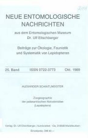 Neue entomologische Nachrichten aus dem Entomologischen Museum Dr. Ulf Eitschberger