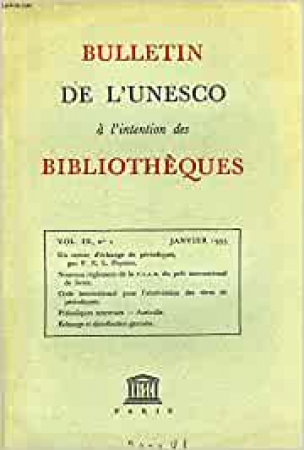 Bulletin de l'UNESCO a l'intention des bibliothèques
