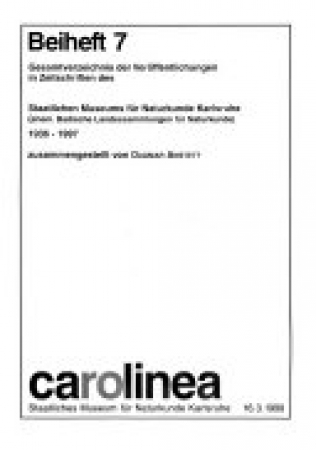 Carolinea. Beihefte