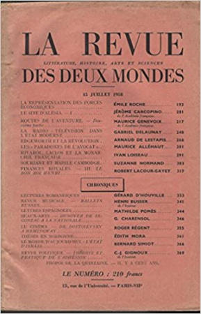 La revue des deux mondes