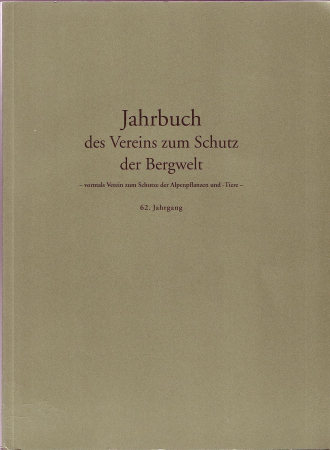 Jahrbuch des Vereins zum Schutz der Bergwelt