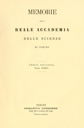 Memorie della reale Accademia delle scienze di Torino