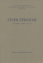 Studi etruschi