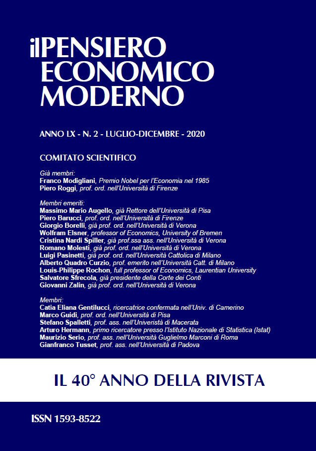 Il pensiero economico moderno