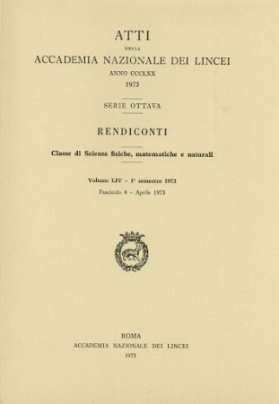 Atti della Accademia nazionale dei Lincei. Rendiconti della Classe di scienze fisiche, matematiche e naturali