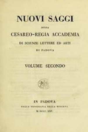 Nuovi saggi della Cesareo-regia Accademia di scienze, lettere ed arti di Padova