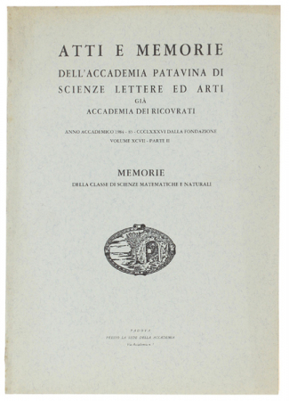 Atti e memorie dell'Accademia patavina di scienze, lettere ed arti. Parte II, Memorie della classe di scienze matematiche e naturali