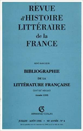 Revue d'histoire littéraire de la France