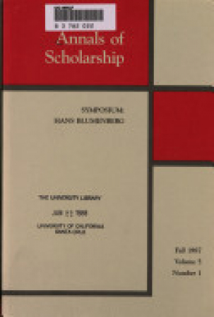 Annals of scholarship