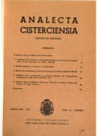 Analecta cisterciensia