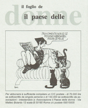 Il foglio de Il paese delle donne