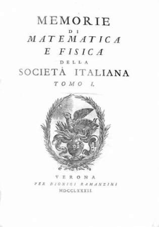 Memorie di matematica e fisica della Società italiana