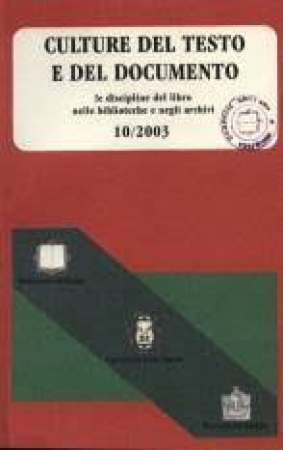 Culture del testo e del documento
