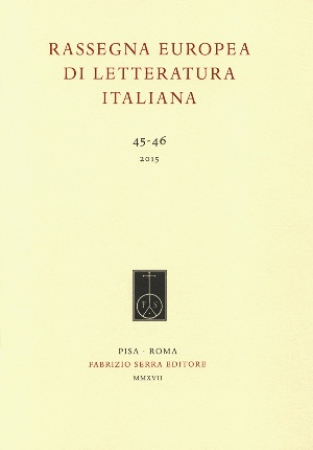 Rassegna europea di letteratura italiana