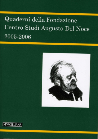 Quaderni della Fondazione Centro studi Augusto Del Noce