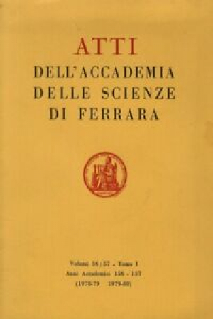 Atti dell'Accademia delle scienze di Ferrara