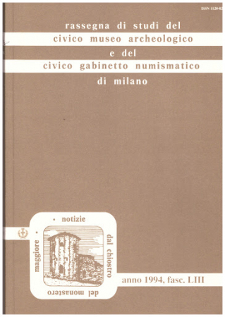 Rassegna di studi del Civico museo archeologico e del Civico gabinetto numismatico di Milano