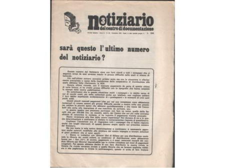 Notiziario del Centro di documentazione