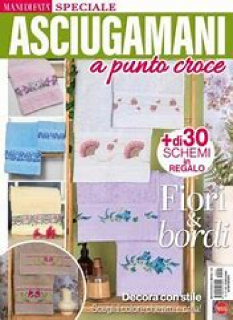 Asciugamani a punto croce. Fiori & bordi